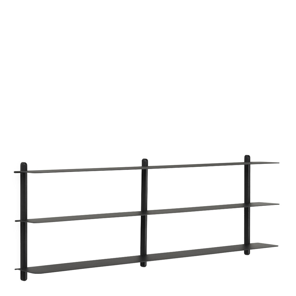Gejst - Nivo Hylla D 118 cm Svart ask/Ask