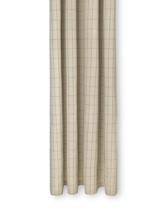 Chambray Duschdraperi Grid Sand