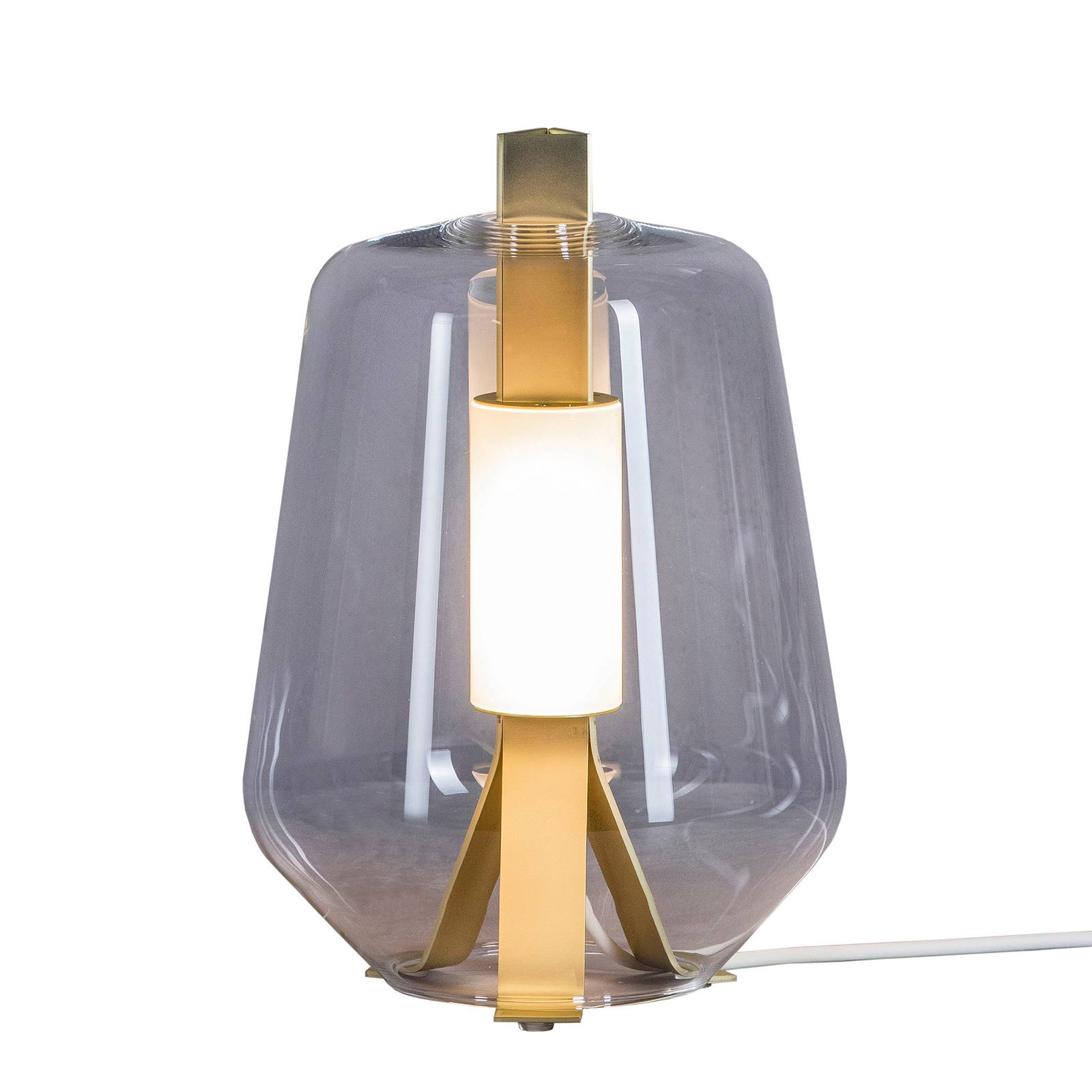 Prandina Luisa T1 bordslampa 2 700 K mässing/rök