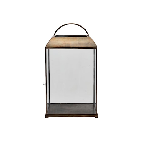 Lykta Mandurai Antik mässing 40 cm