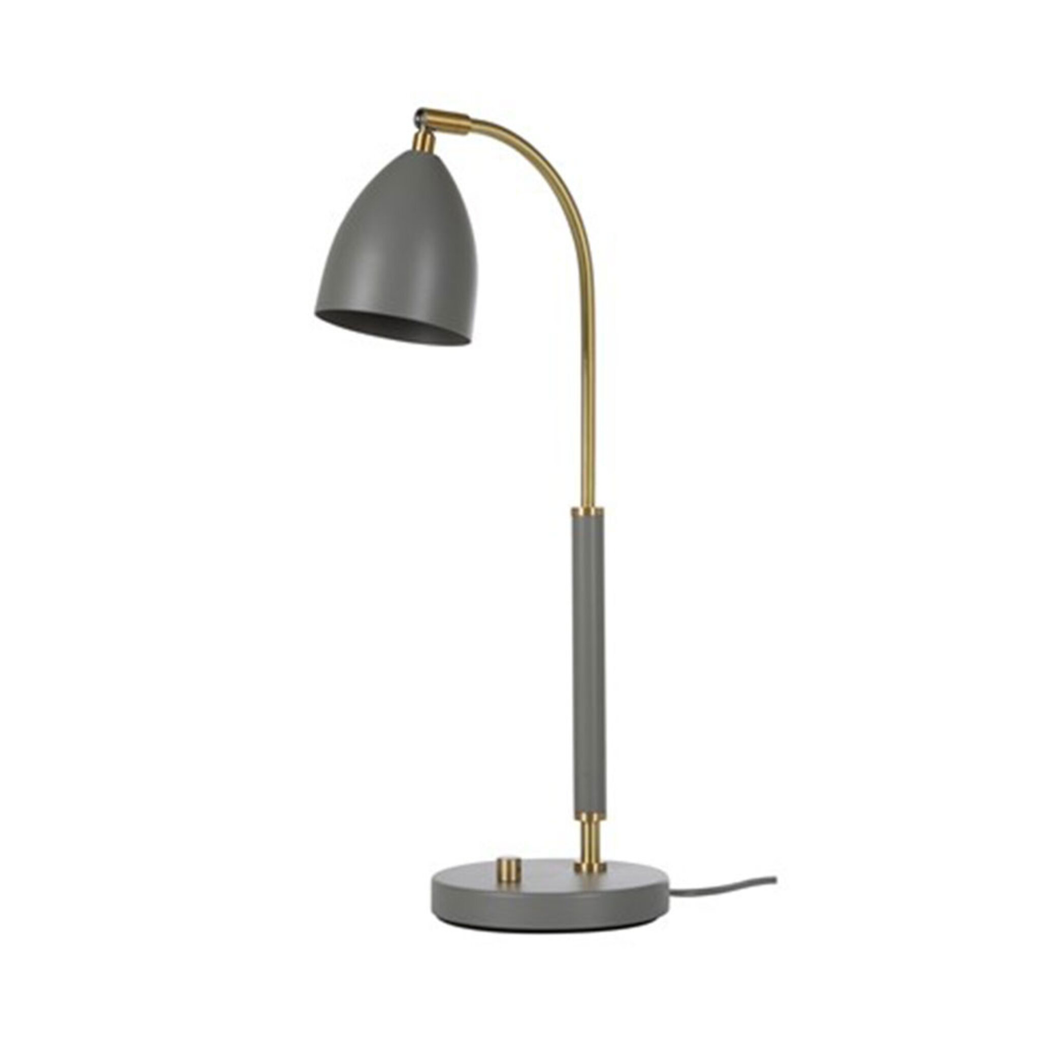 Bordlampa Deluxe 50,7cm Varmgrå/Mässing
