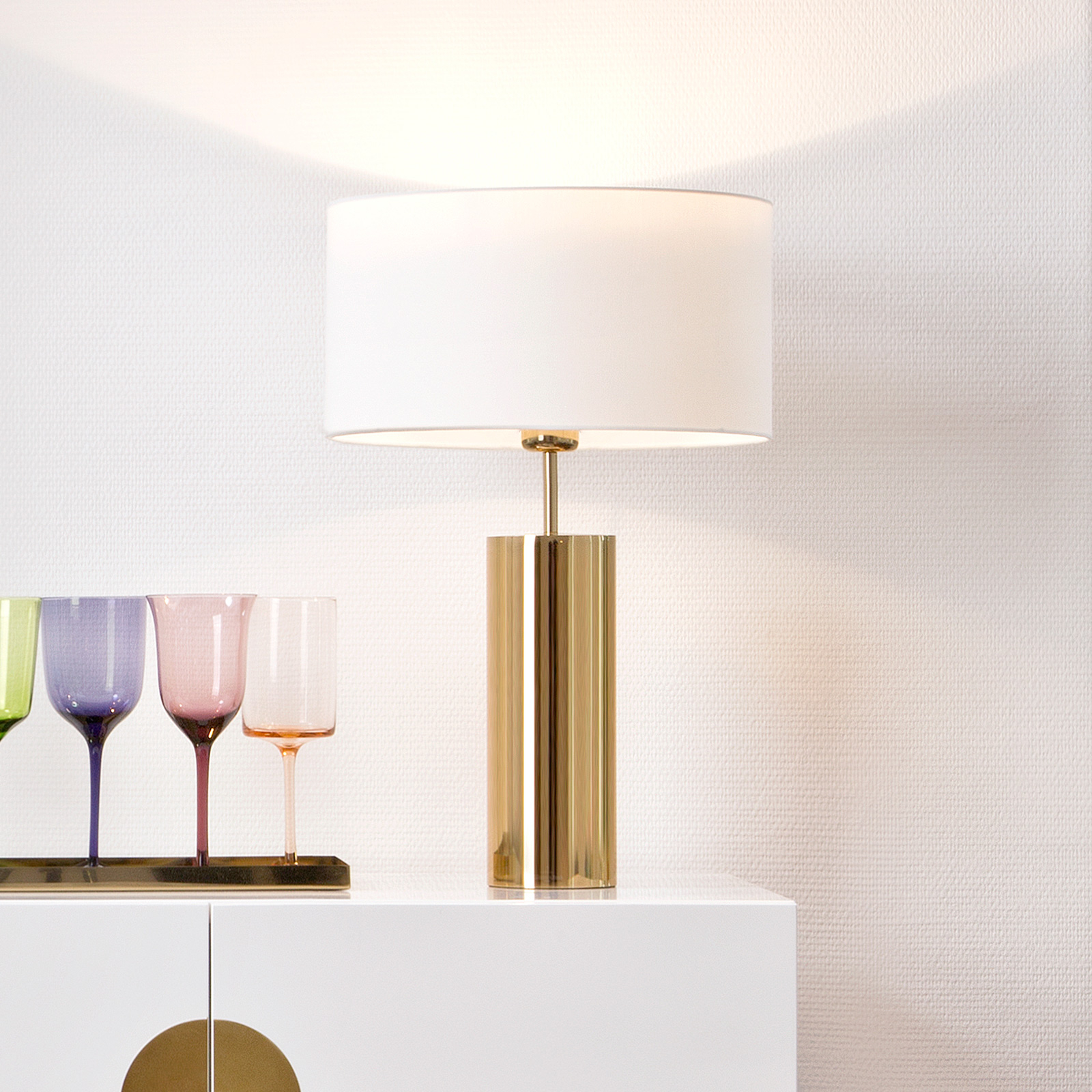 Villeroy & Boch Prag - bordslampa med vit skärm