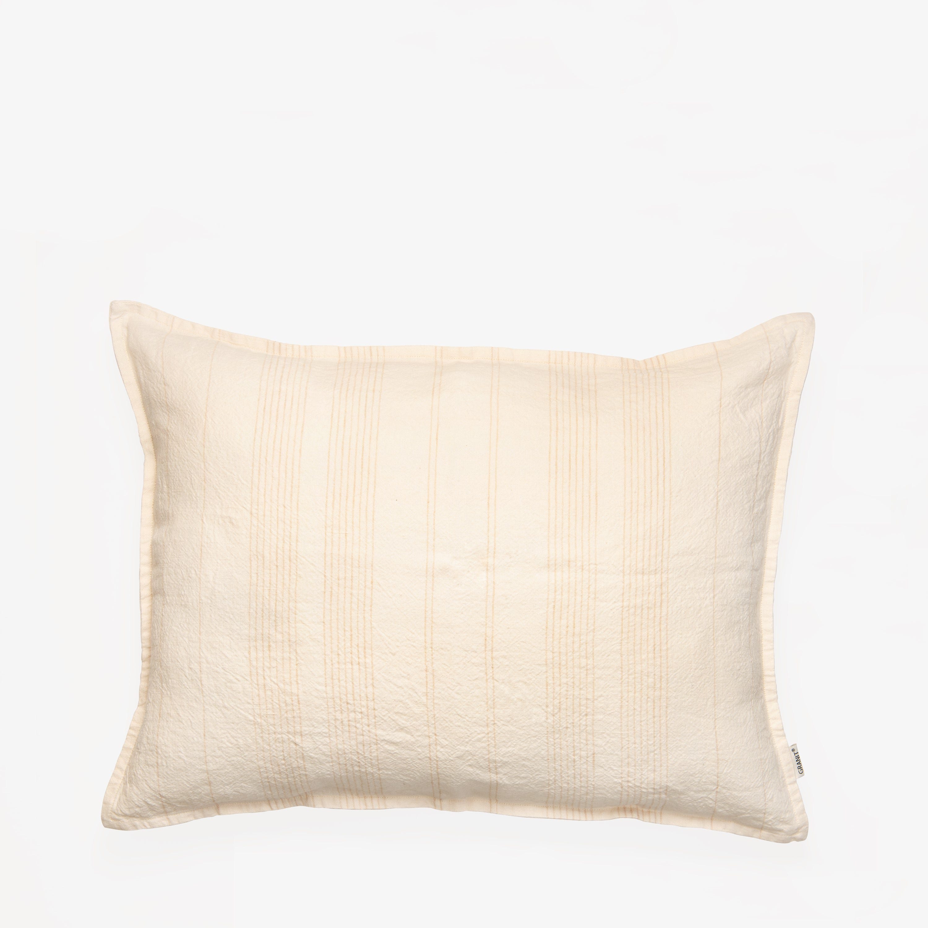 Kuddfodral 50x70 Linne Smalrand Cremevit/beige
