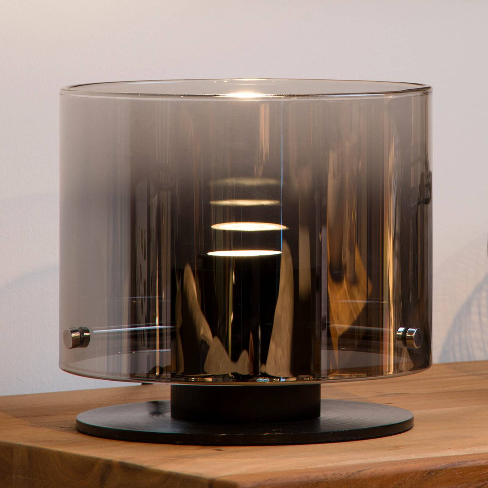 LED-bordslampa Owino med spegeleffekt