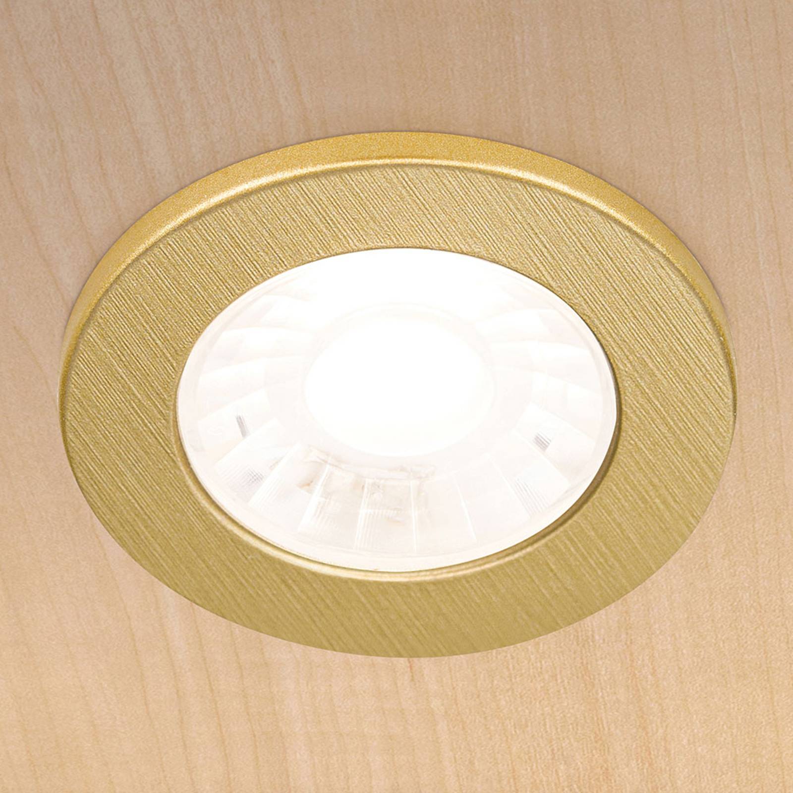 LED-möbelinbyggnadslampa Artist 3-pack mässing