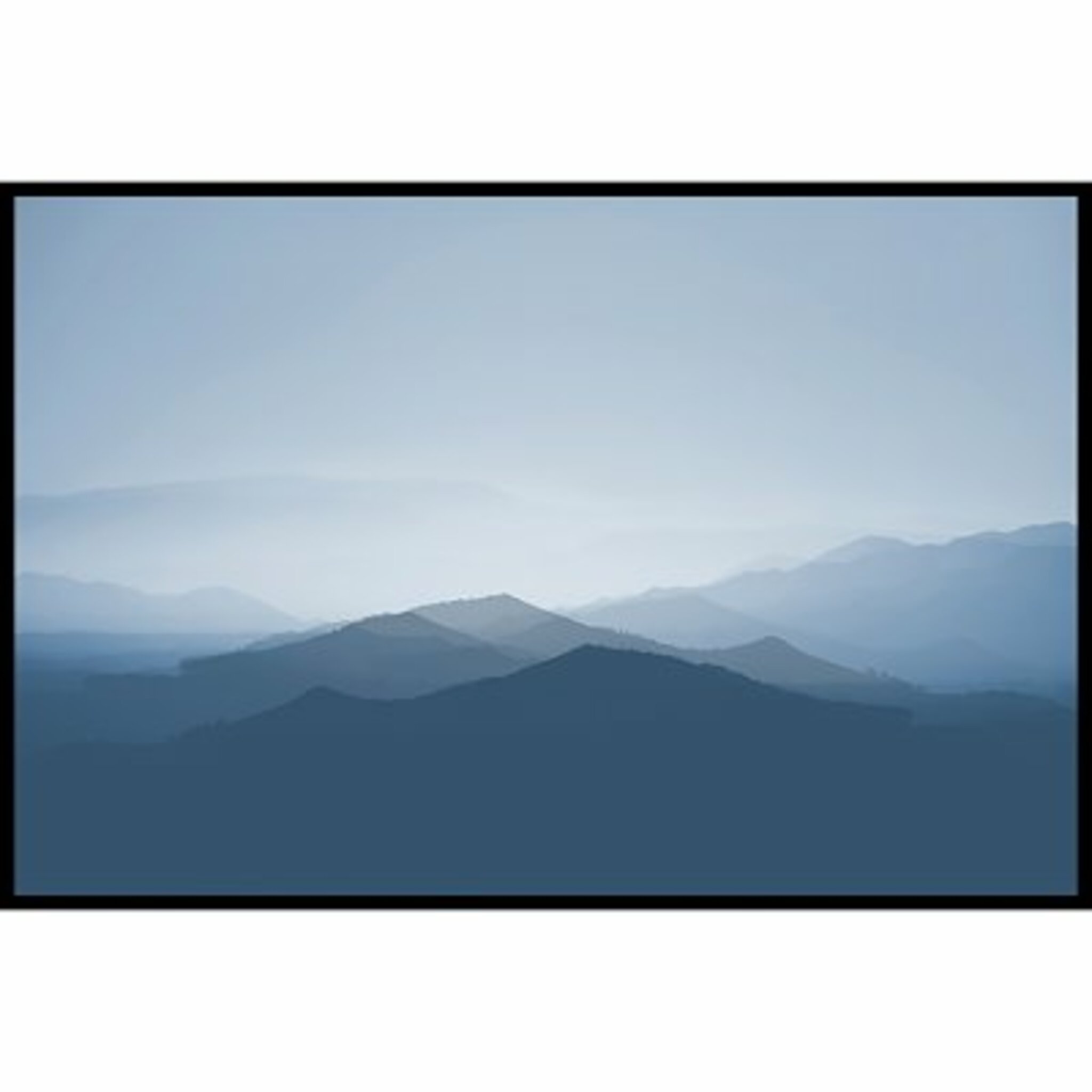 Misty Morning Blues Poster