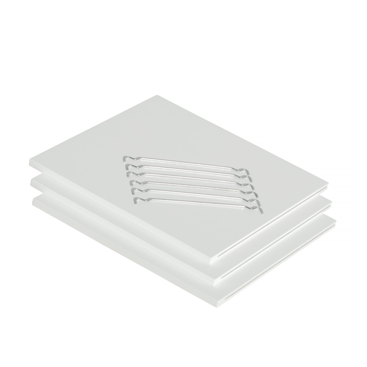021321 Tre extra hyllplan vit, Oliver Furniture