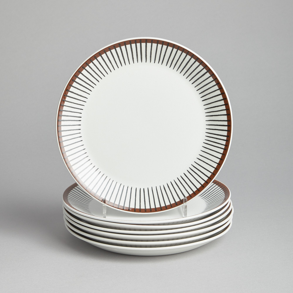 Gustavsberg - "Spisa Ribb" Tallrikar 21 cm 7 st