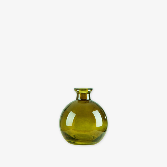 Vas Stickling Rund 10x8,8cm Olivgrön