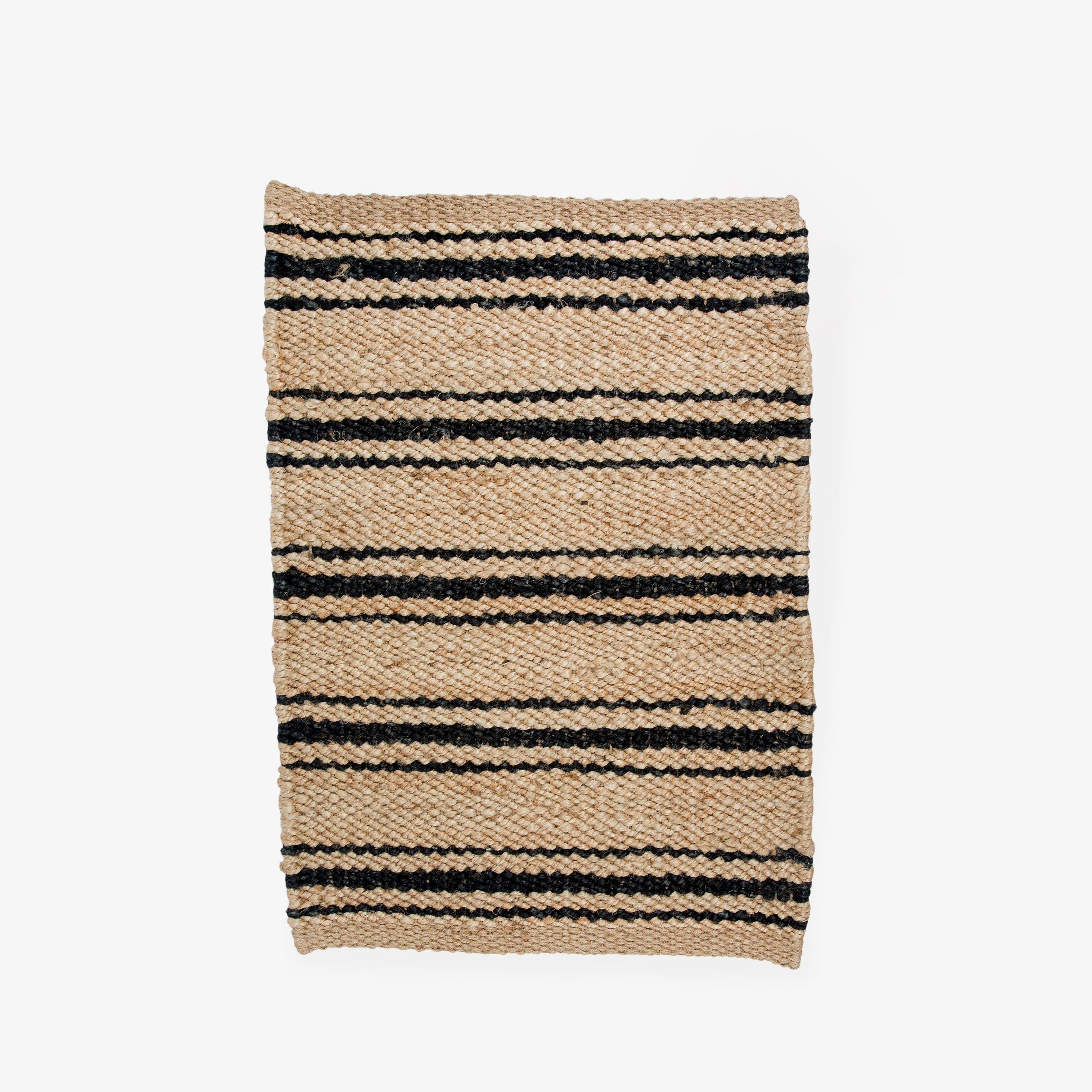 Dörrmatta Jute Rand 50x70 cm Natur/Svart
