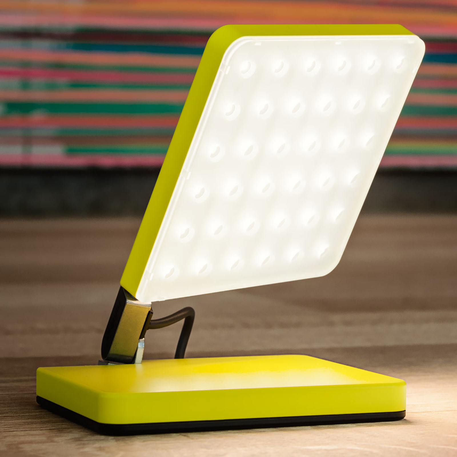 Nimbus Roxxane Fly LED-bordslampa, neongul