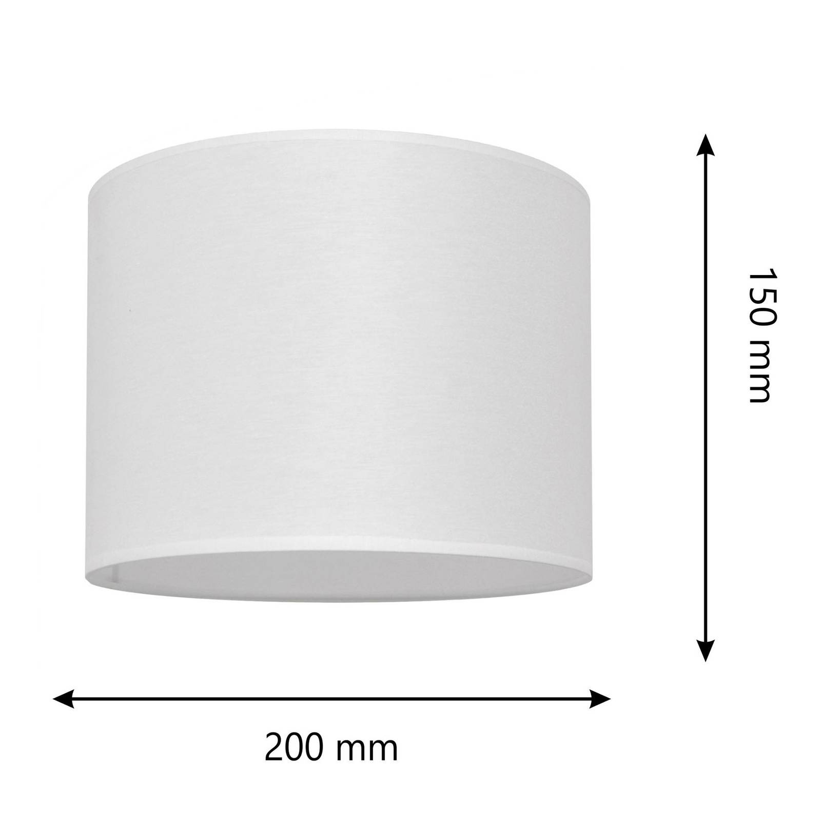 Lampskärm Alba, Ø 20 cm, E27, vit