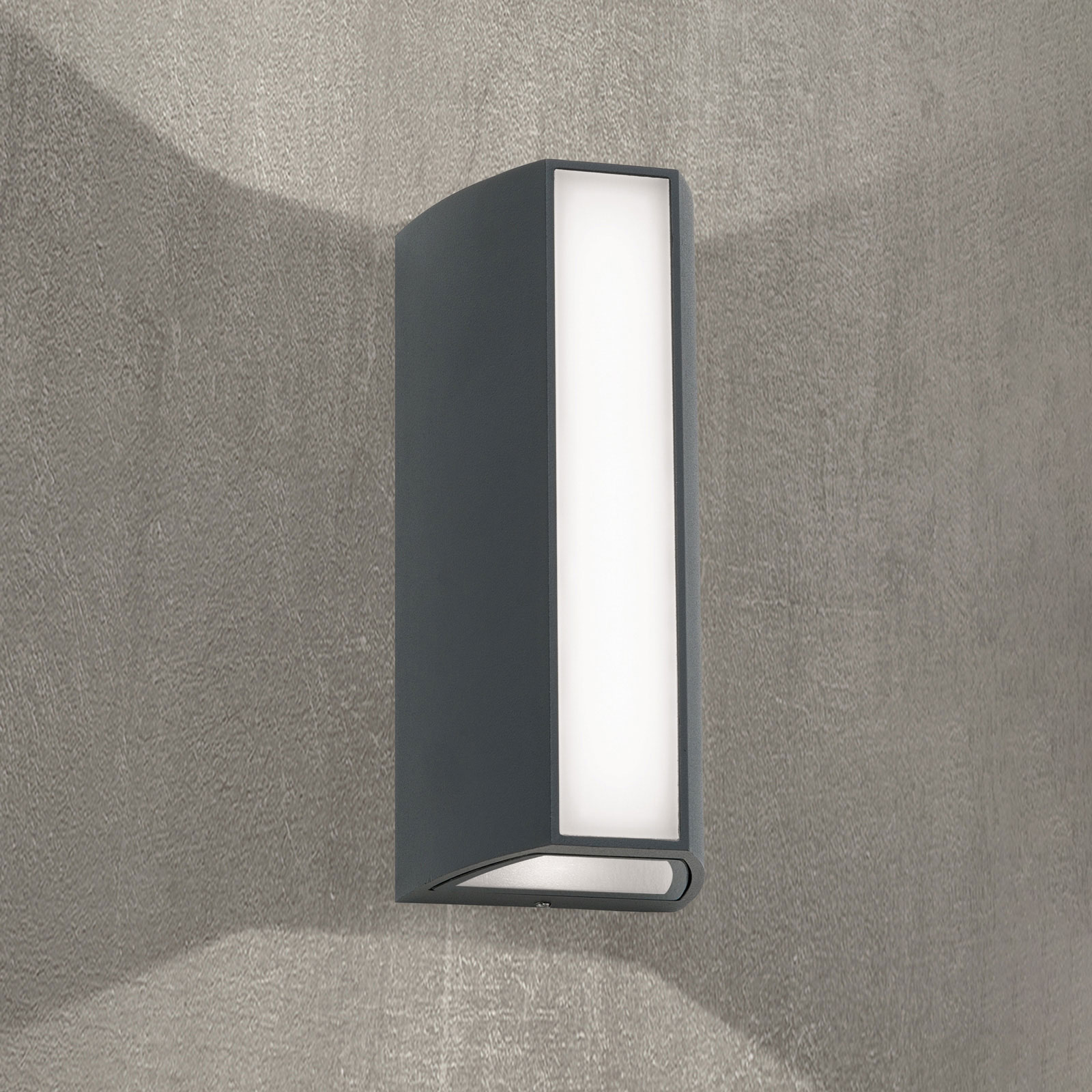 LED-utomhusvägglampa Mood i antracit