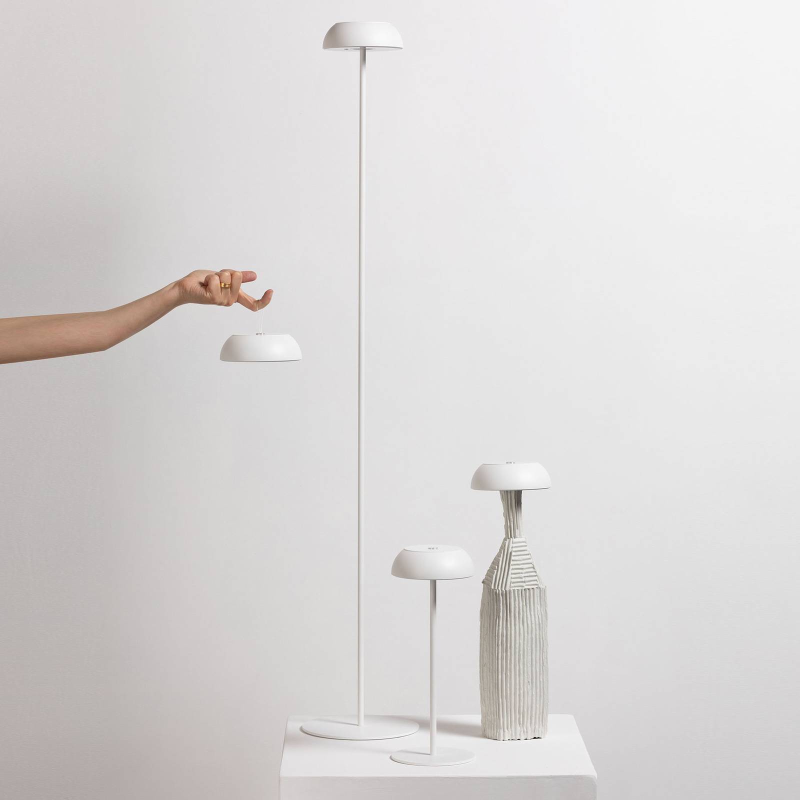 Axolight Float LED-designergolvlampa, vit