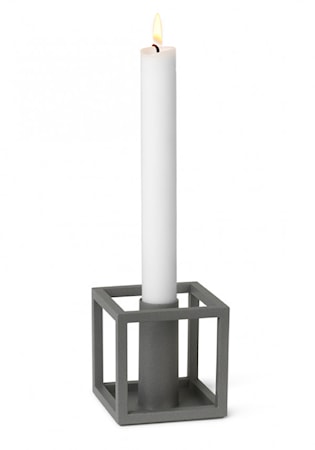 Kubus 1 Ljusstake Grå