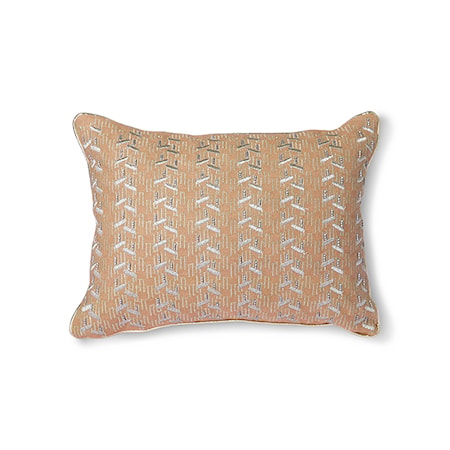 Nude Cushion m Silver patches 30x40 cm