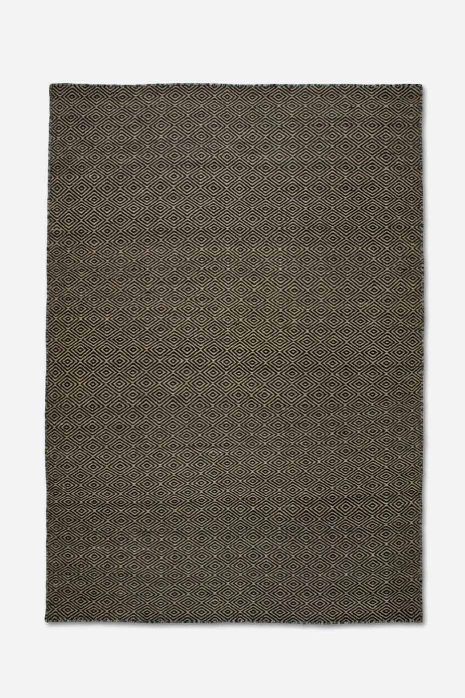 Matta Goose Eye 250x350cm Natur svart