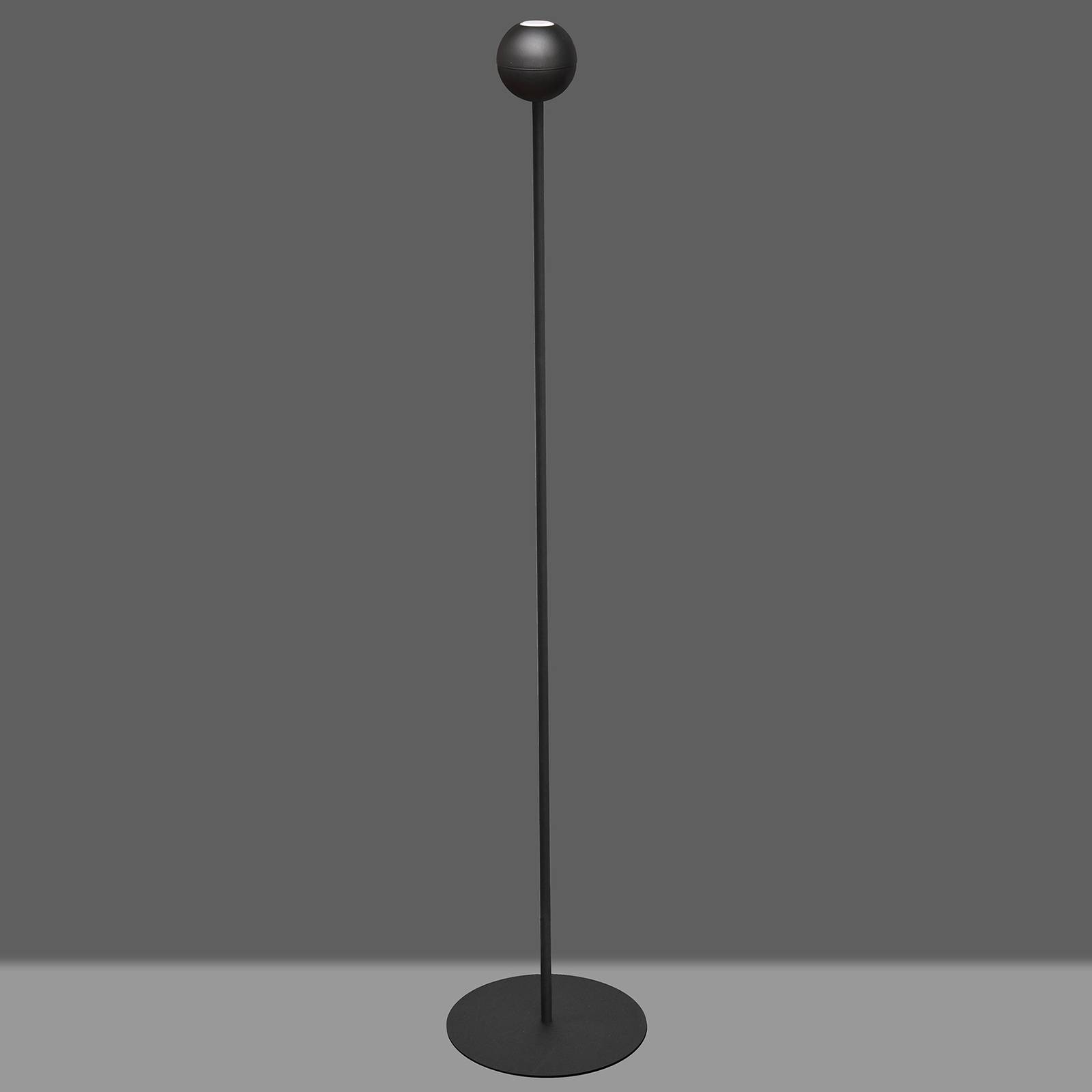 Golvlampa Midnight i svart med LED-lampa
