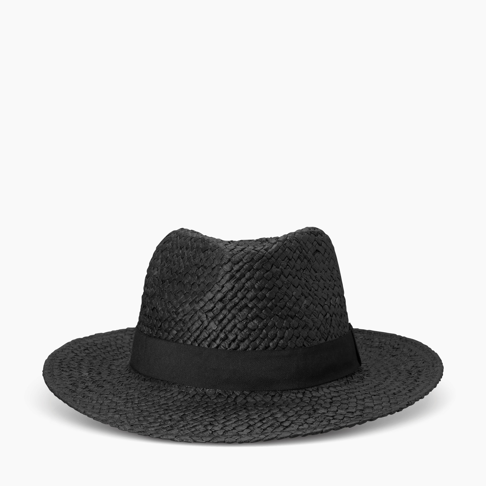 Hatt, flätad med band
