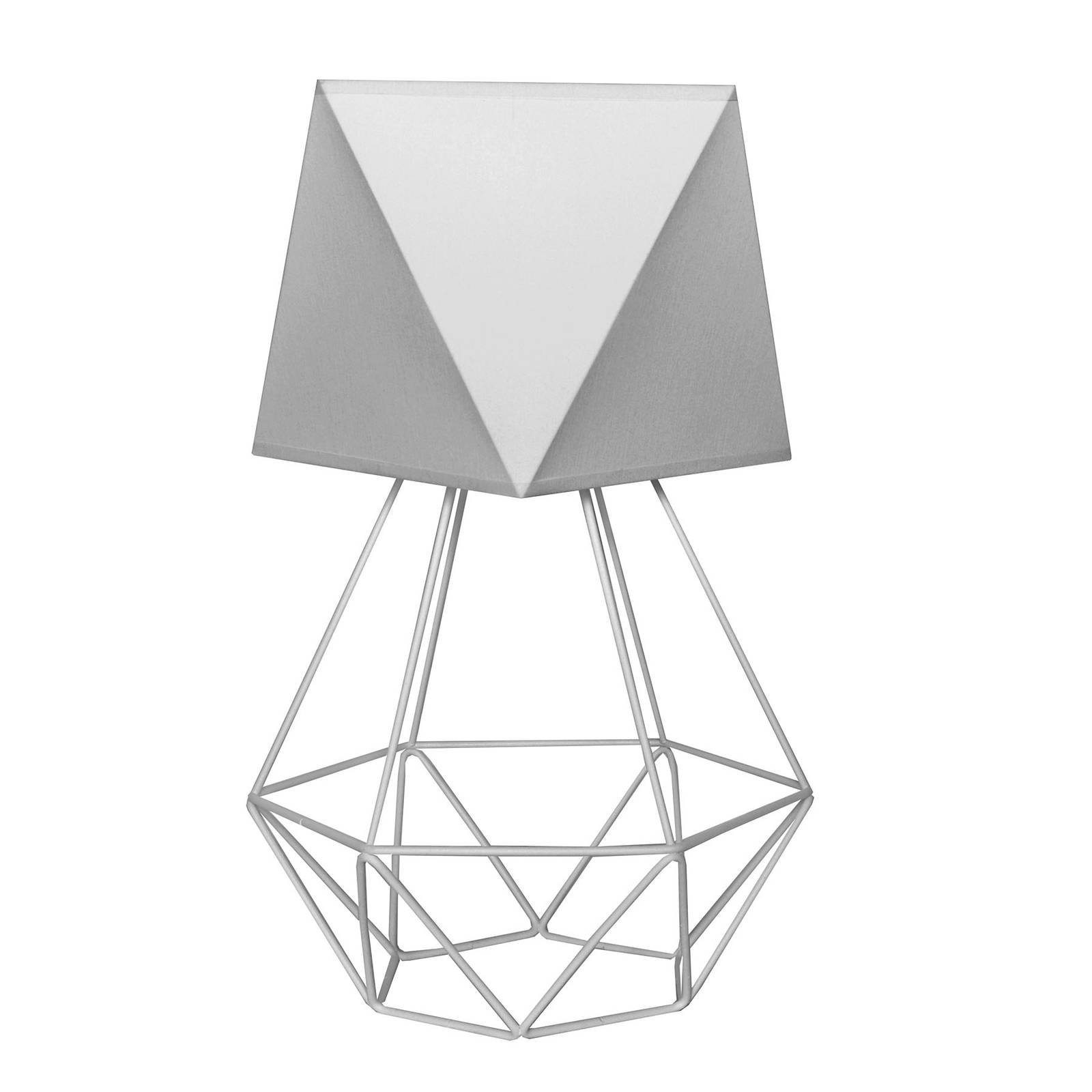 Bordslampa Karo med burfot höjd 57 cm grå