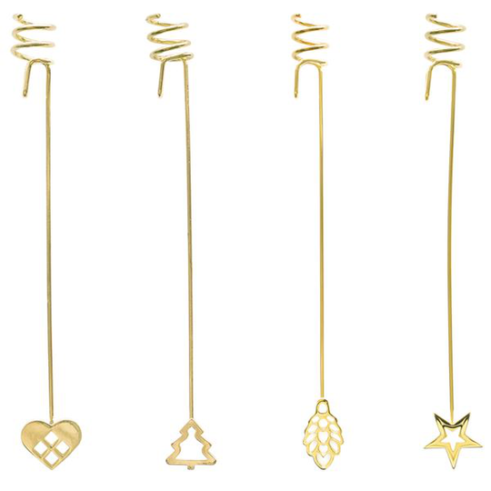 AIRies - Ljushållare 18 cm 4-Pack Guld
