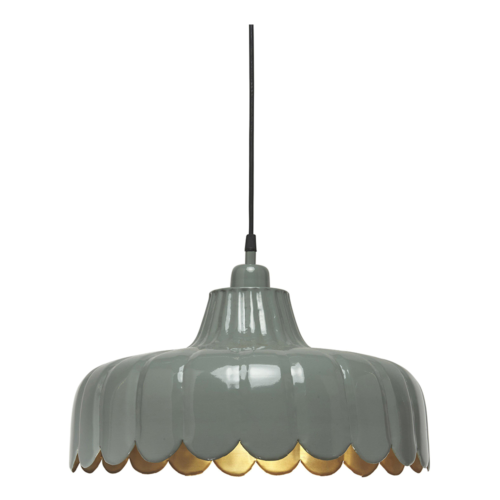 PR Home - Wells Taklampa 45 cm Grön/Guld