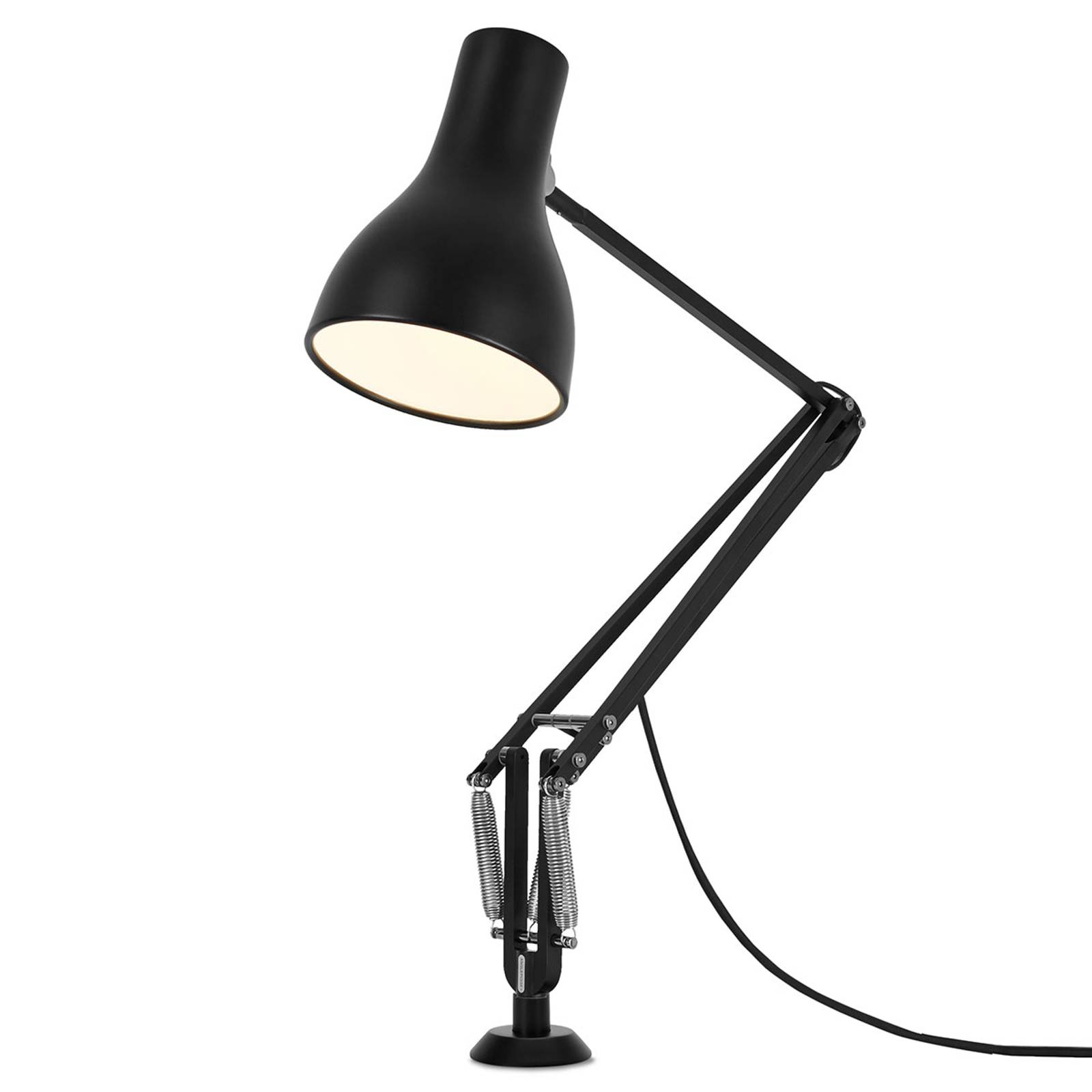 Anglepoise Typ 75 bordslampa skruvfot svart