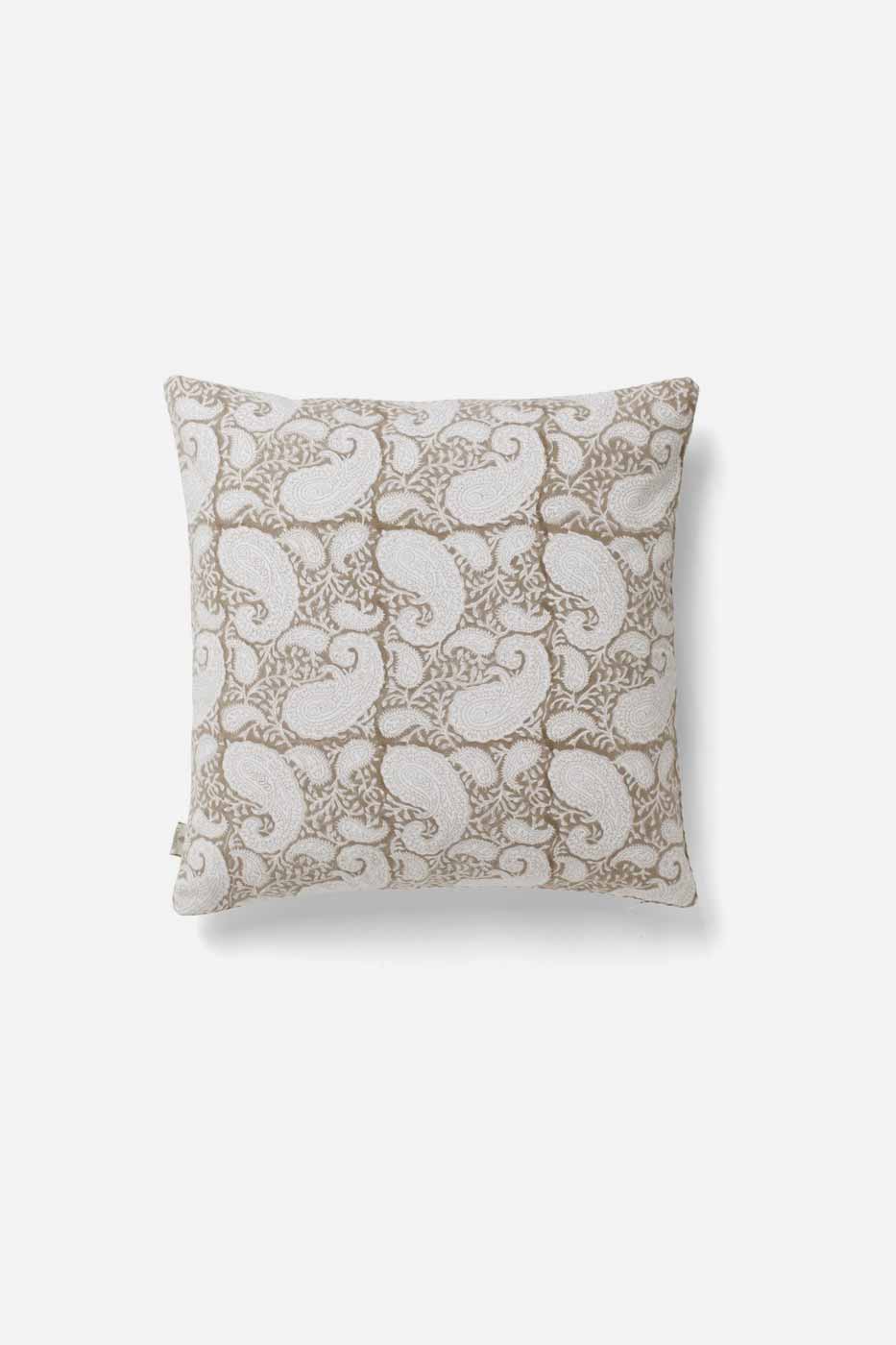 Kuddfodral Big Paisley Light Brown 50x50 cm