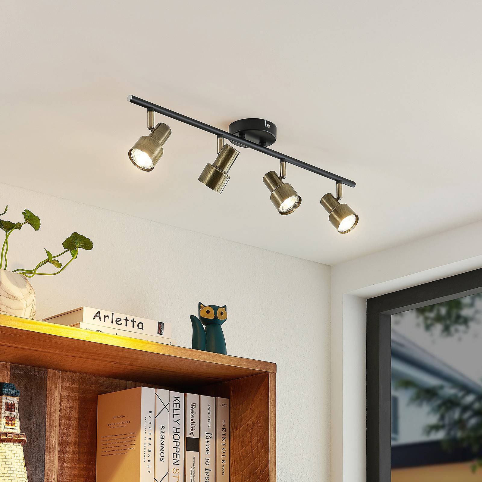 Lindby Kiyara takspotlight, 4 lampor