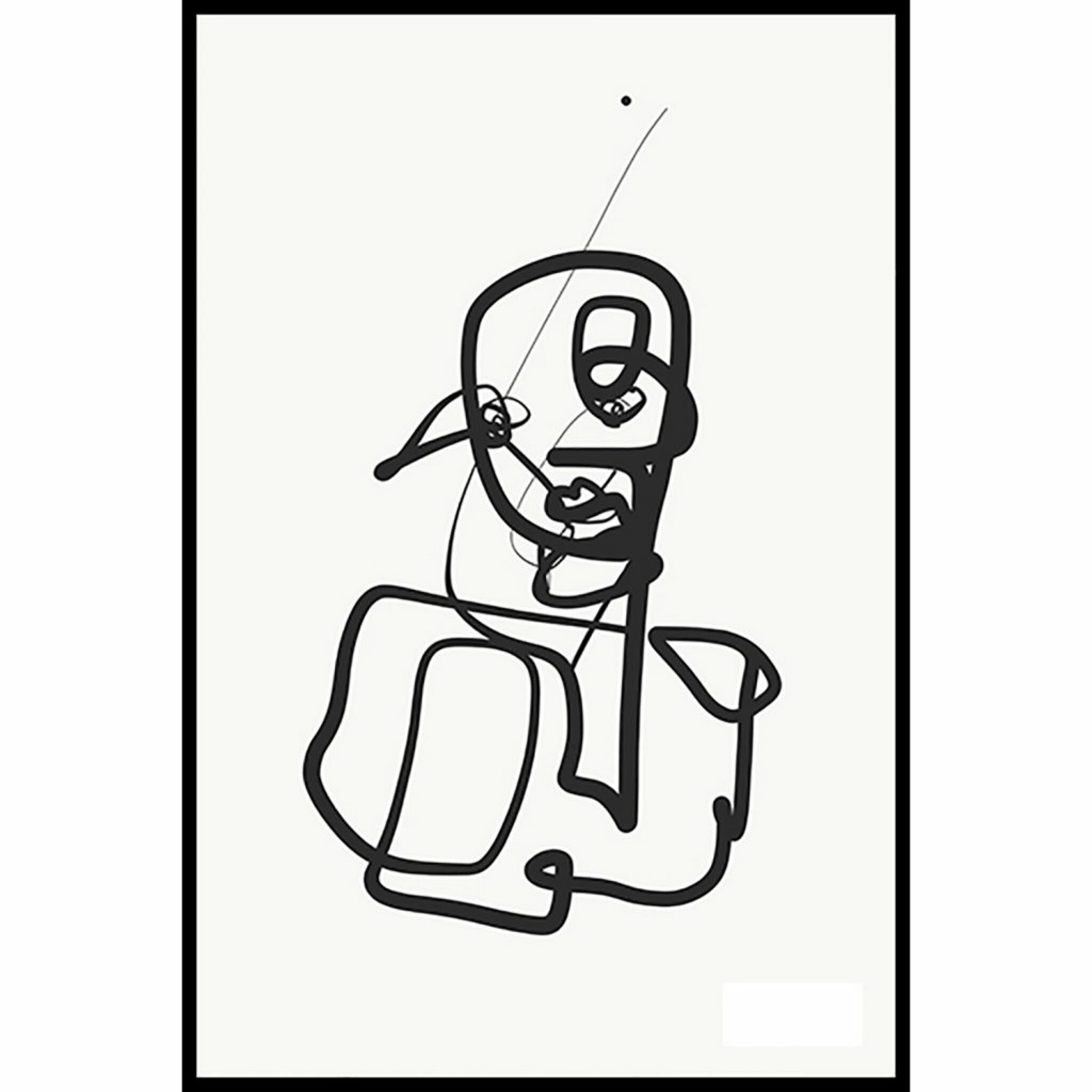 Abstract Face 3 Poster