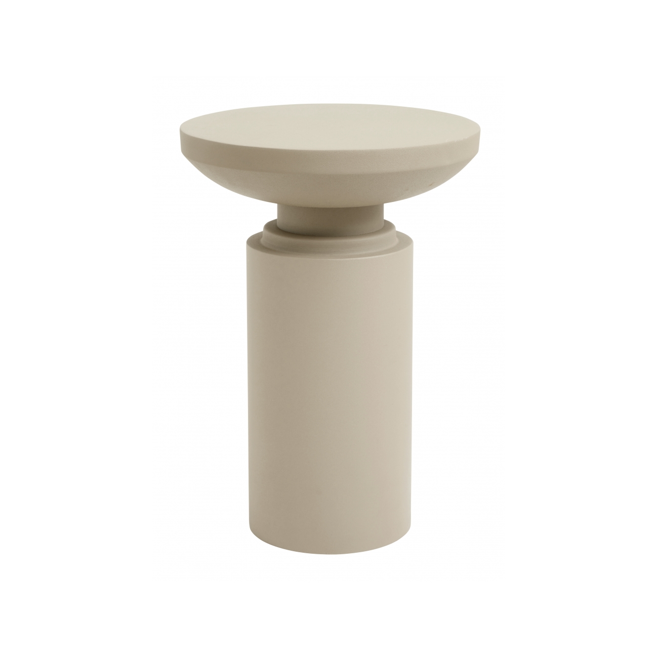 Pelarbord sidobord beige 35 cm Nordal