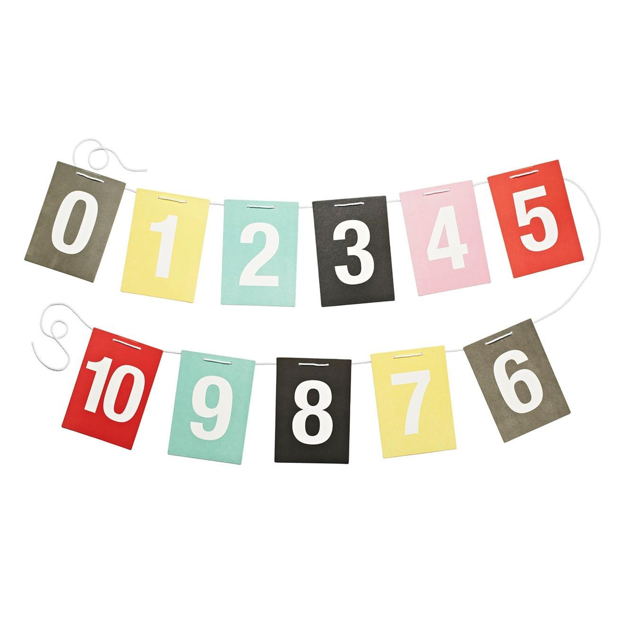 Flaggsnöre Numbers On A String