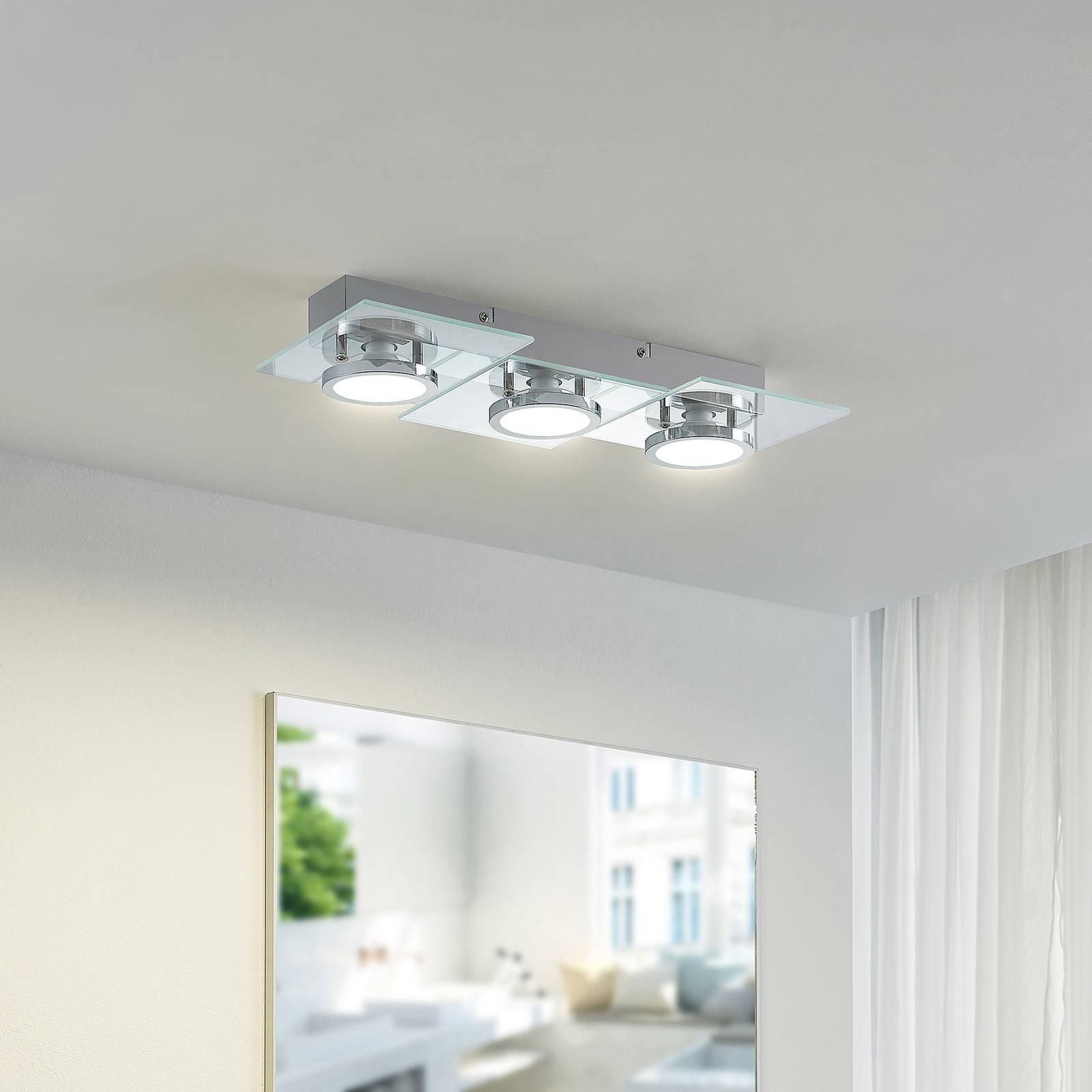 Lindby Imiria LED-taklampa, 3 lampor