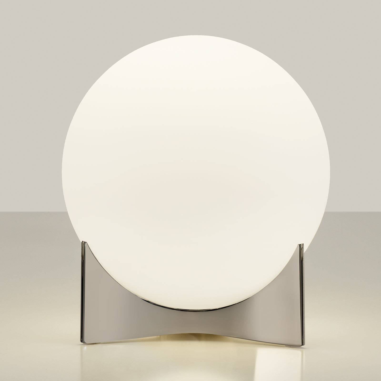 Terzani Oscar bordslampa av glas, nickel