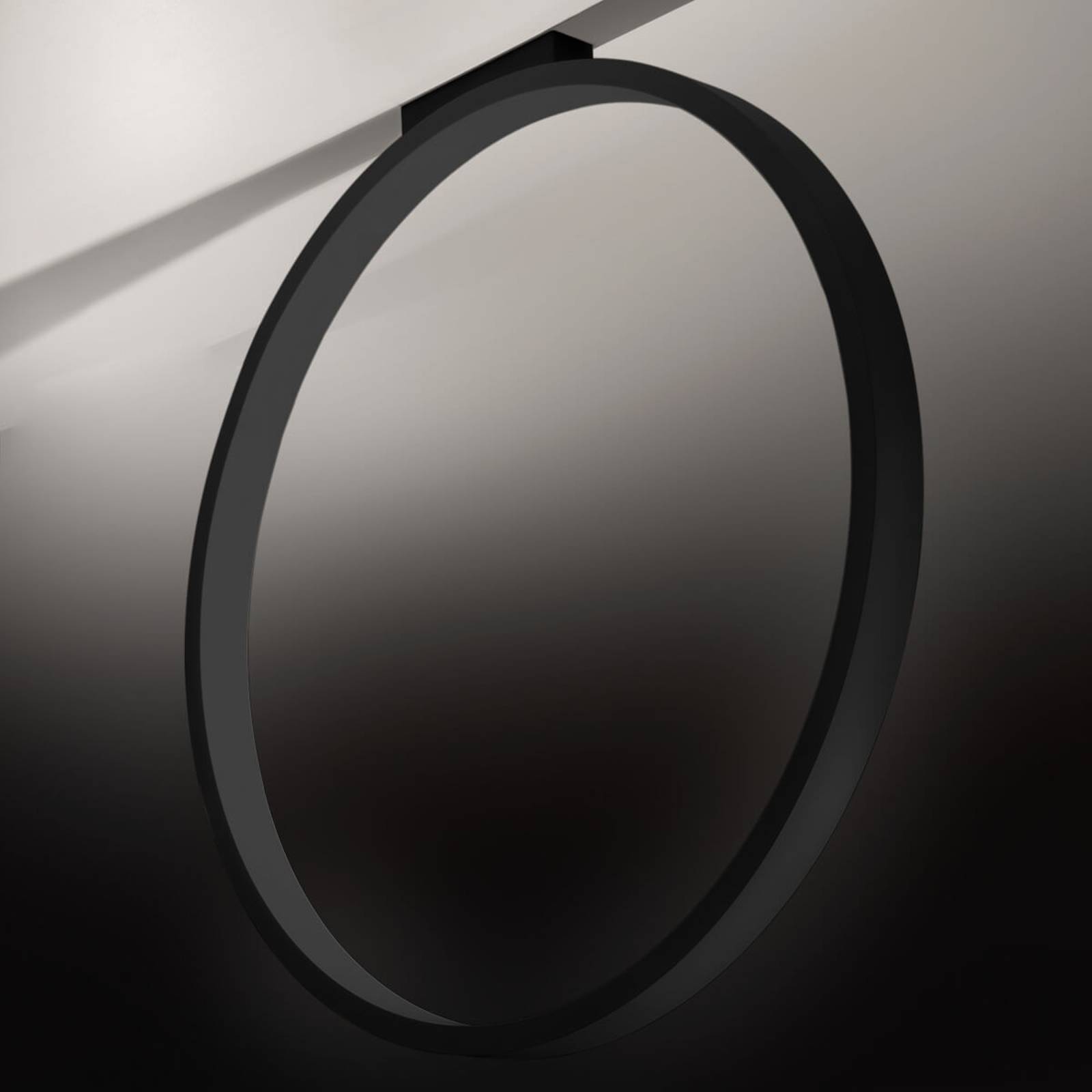 Svart LED-taklampa Assolo, 70 cm