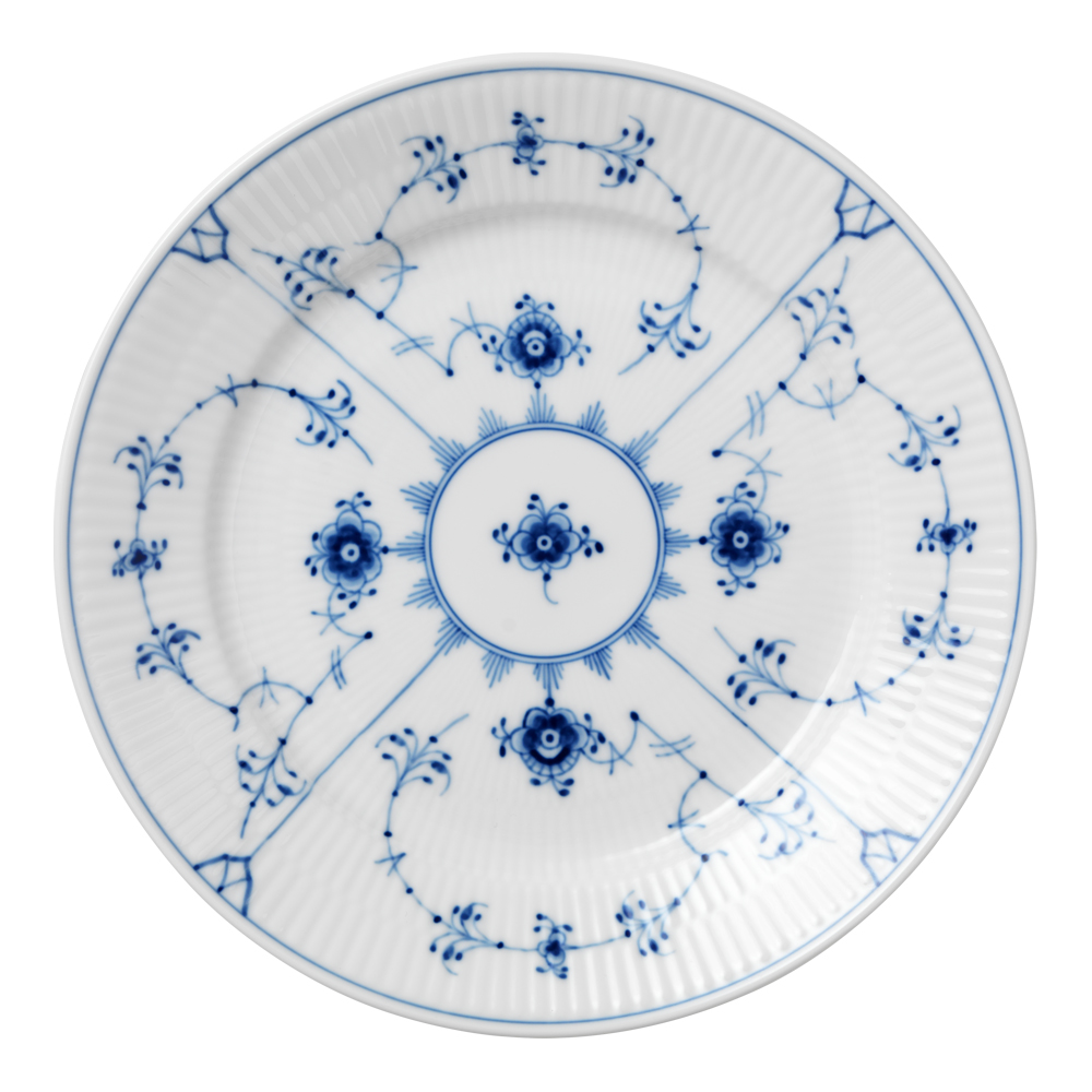 Royal Copenhagen - Blue Fluted Plain Tallrik flat 22 cm