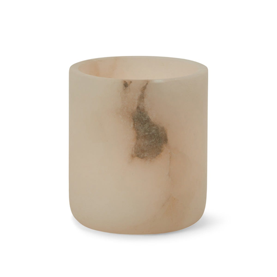 Ljushållare Alabaster 9x10cm Vit