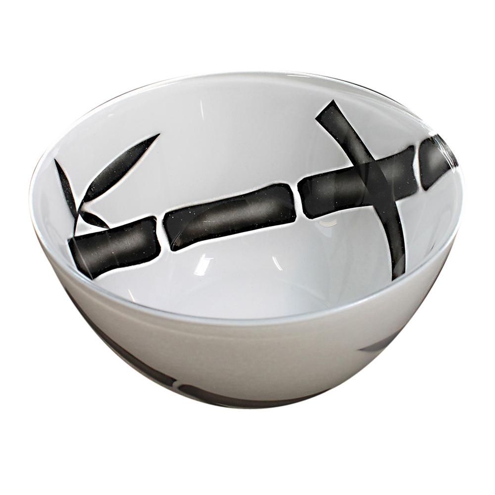 Nybro Crystal - Nybro Crystal Bambu Skål 9x17 cm Vit