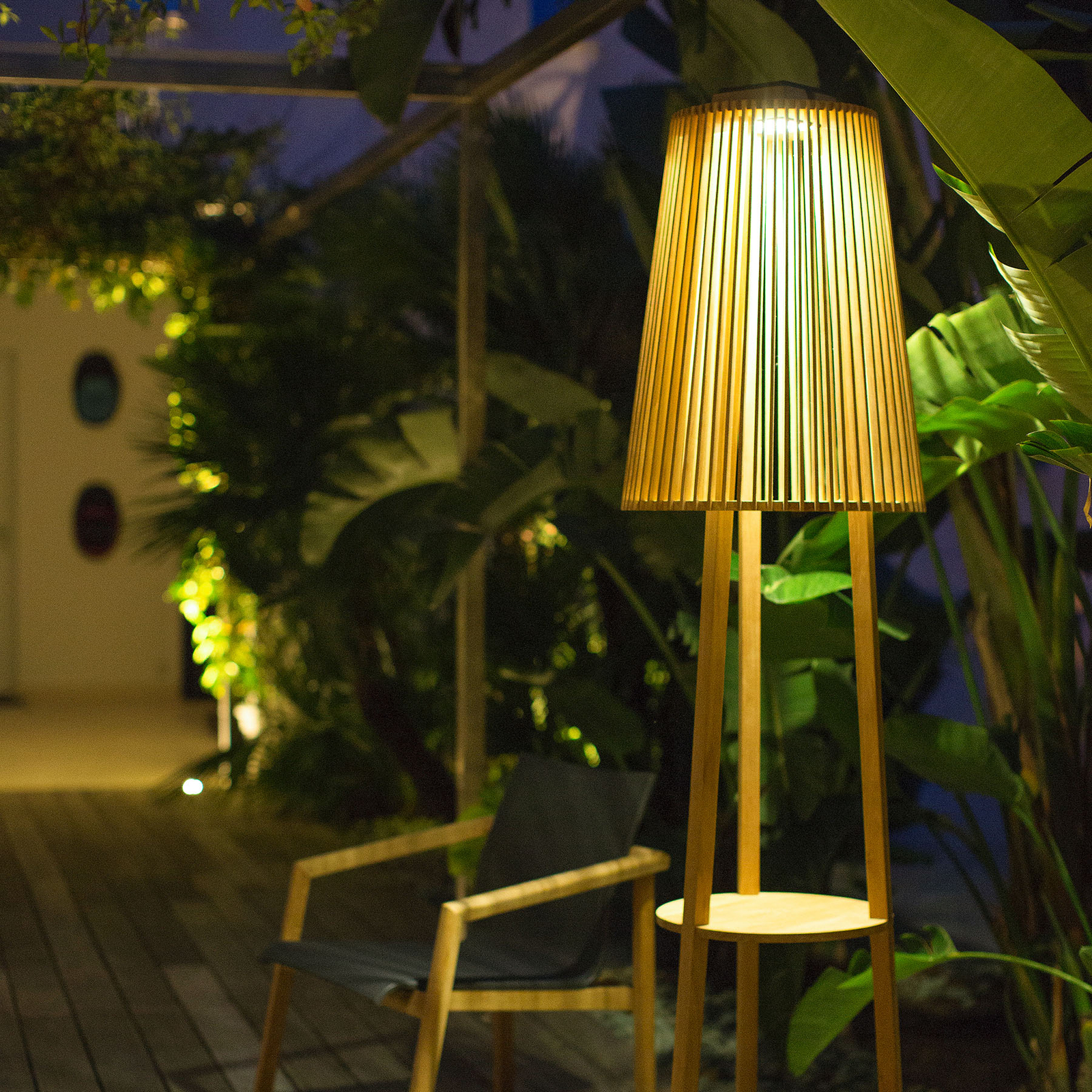 Solcellsgolvlampa Tecka med sensor, Duratek