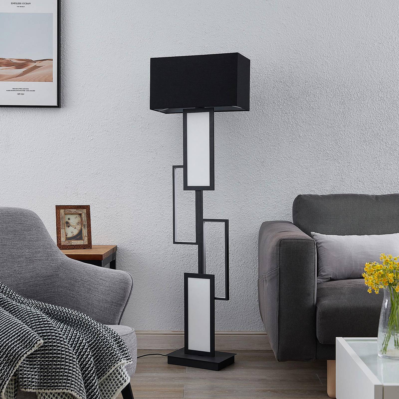 Lindby Wike LED-golvlampa