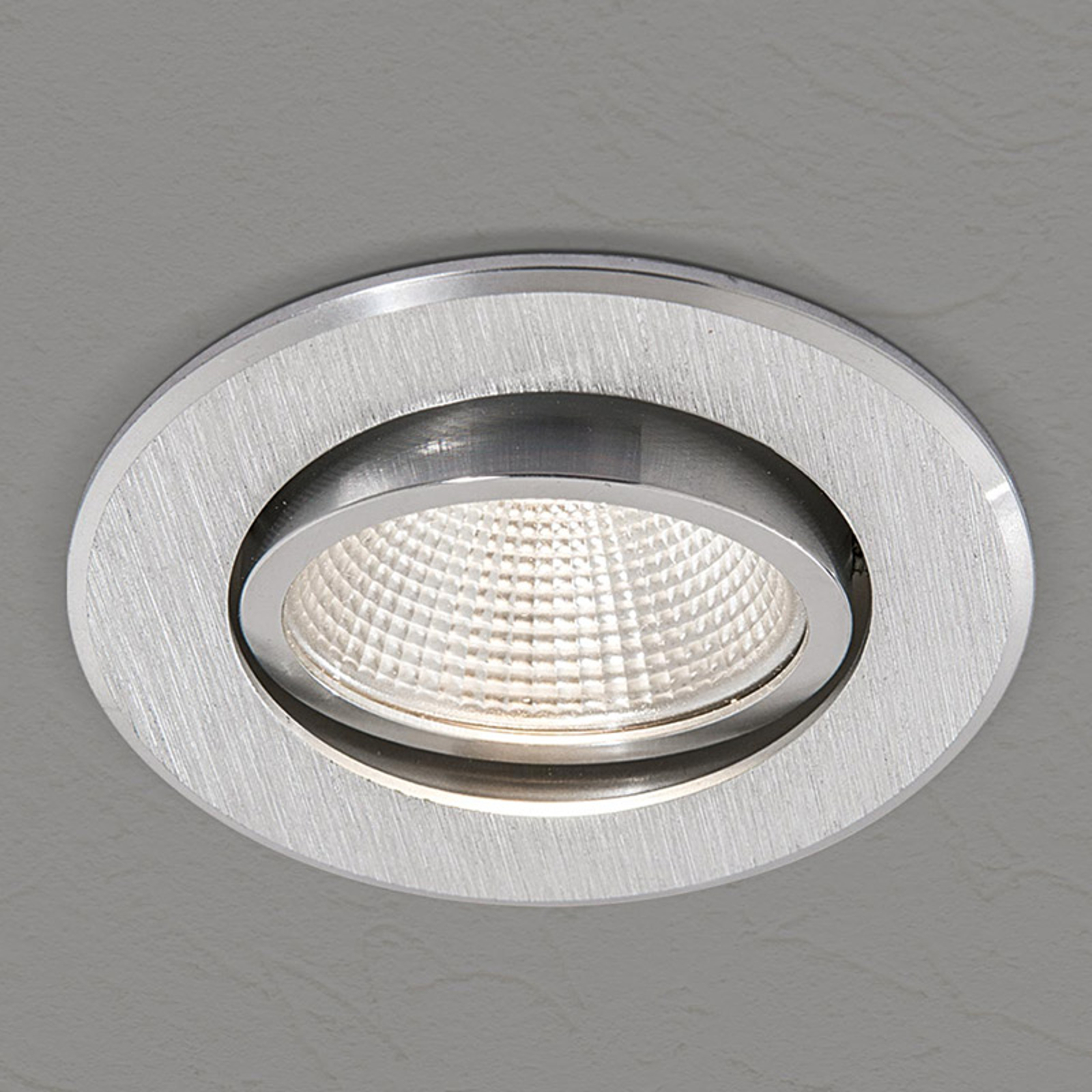 Rund LED-inbyggnadslampa Sabet