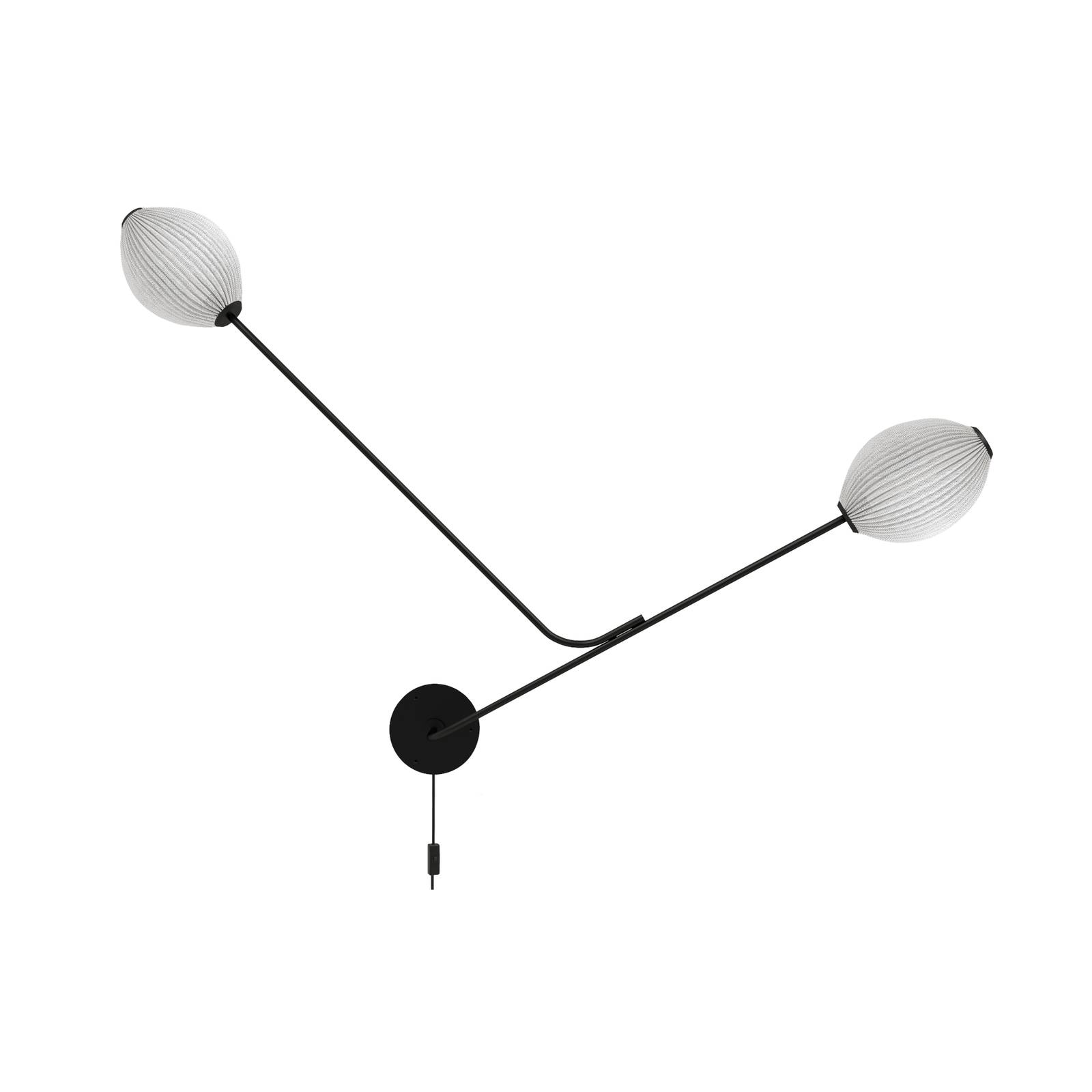 GUBI Satellite vägglampa, 2 lampor, creme vit