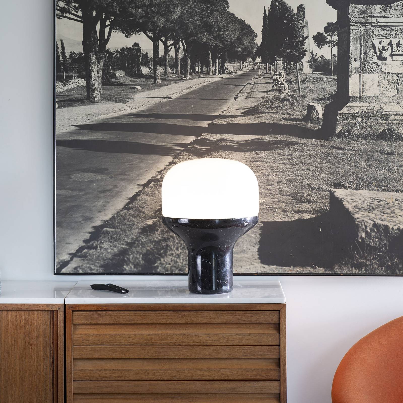 Martinelli Luce Delux bord 22 cm marmor svart