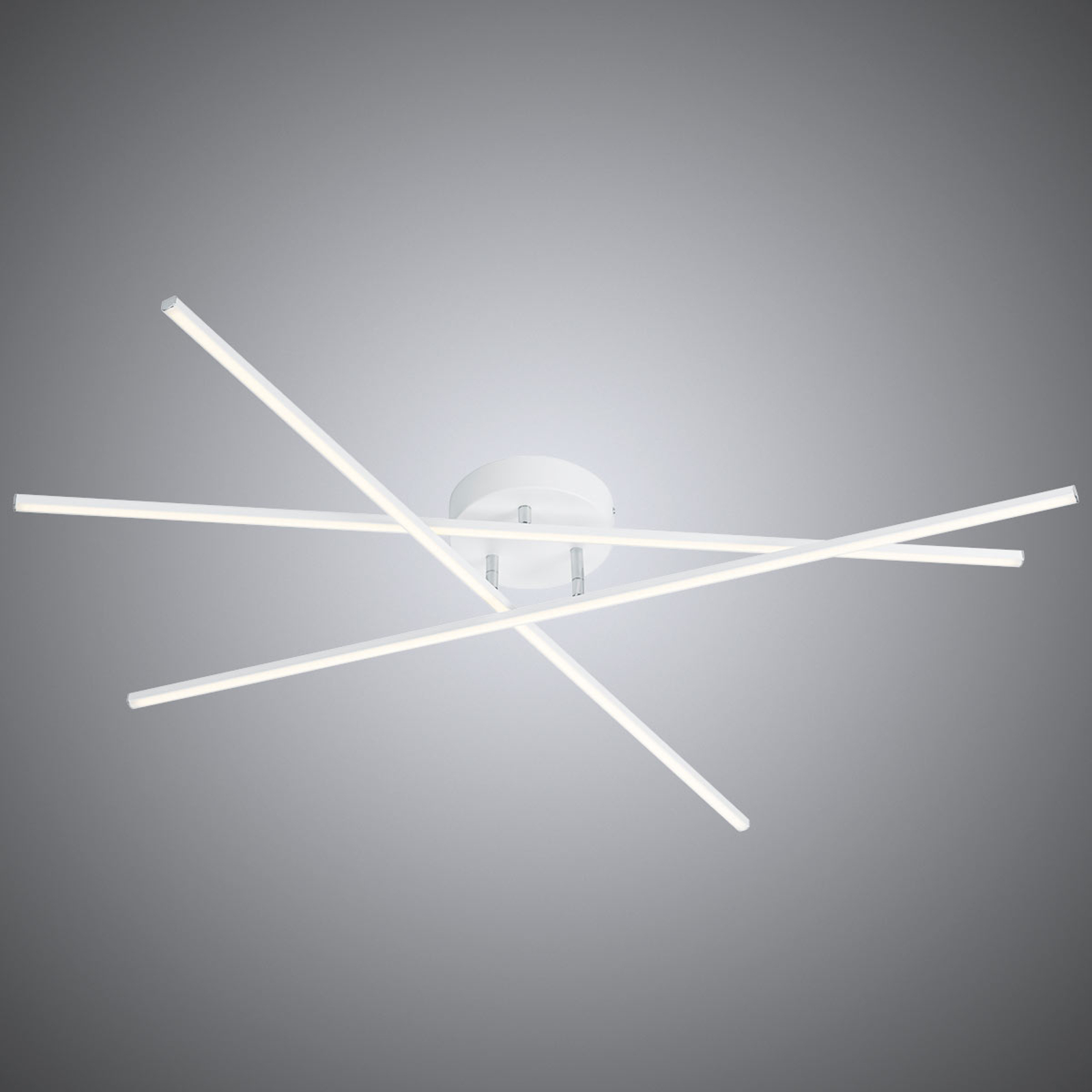 Vit LED-taklampa Tiriac med switchdim-funktion