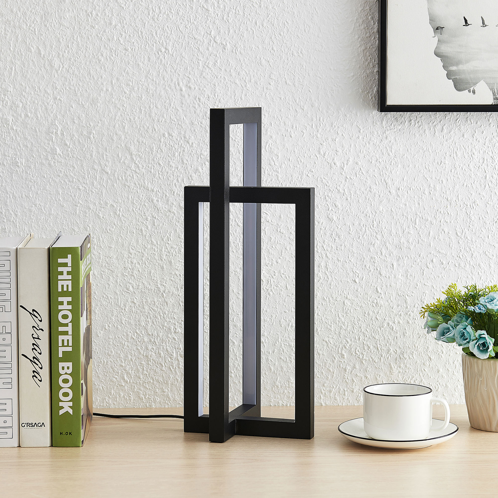 Lucande Hylda LED-bordslampa svart
