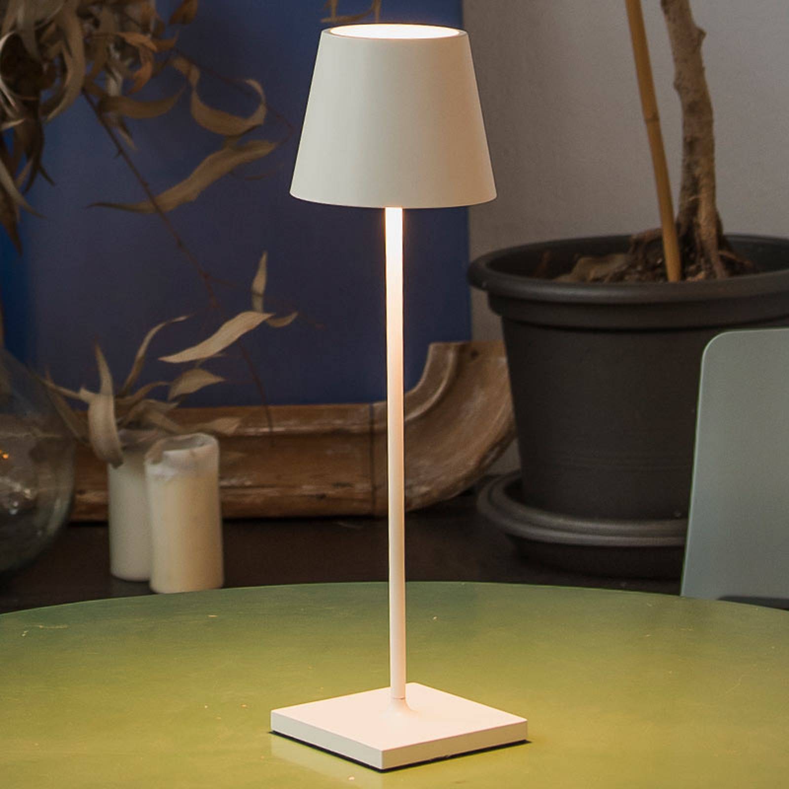 LED-bordslampa Toc med USB-laddare, IP54
