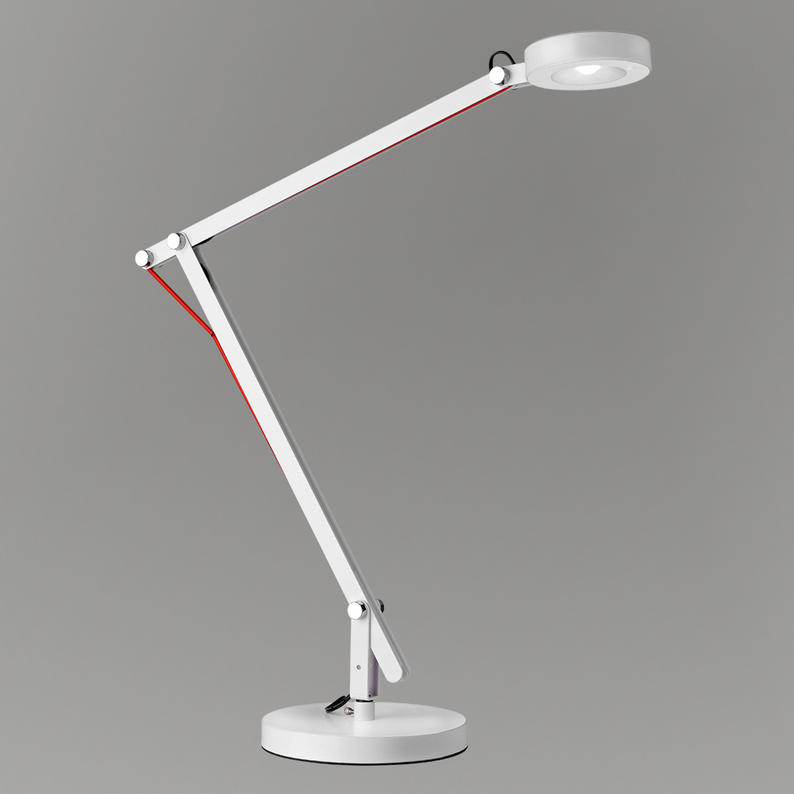 LED-skrivbordslampa Stina, vit