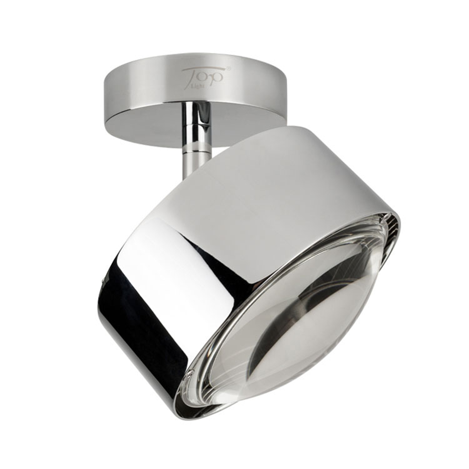 LED-taklampa Puk Maxx Turn, krom