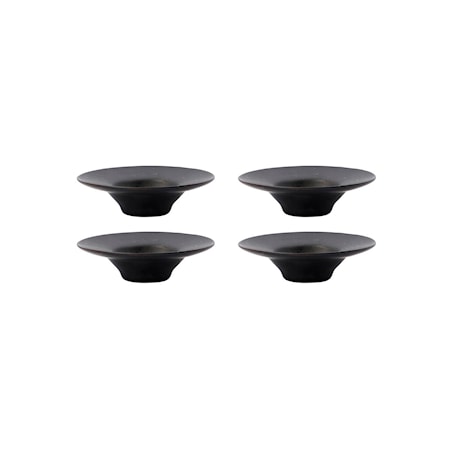 Äggkopp Pion Svart/Brun 4-pack