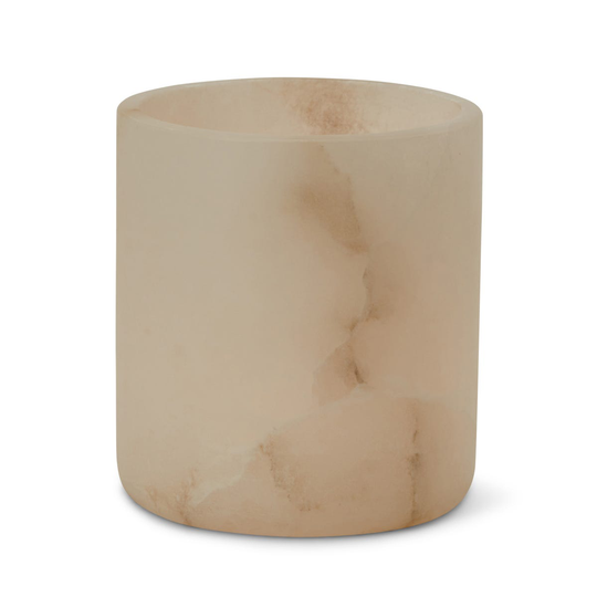 Ljushållare Alabaster 12x11cm Vit